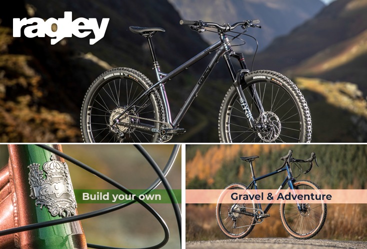 Picture of a Ragley hardtail MTB and mountain bike frame and adventure bike with the message Get Wild with the new 2021 MTB Range