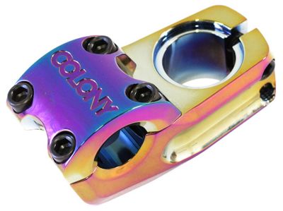 Colony Squareback BMX Stem - Rainbow Finish