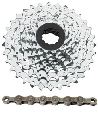 SRAM PG730 7sp MTB Cassette + Chain Bundle