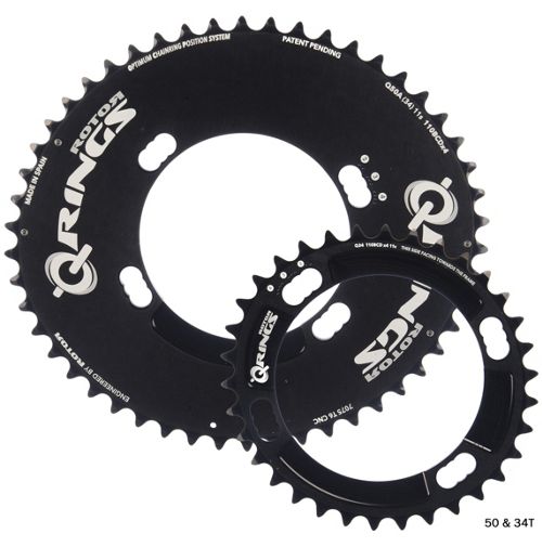 Rotor QRing Shimano Oval Aero Chainring Set Chain Reaction Cycles
