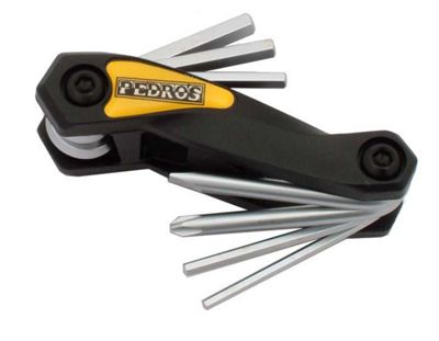 Pedros Folding Allen Key Set With Screwdrivers