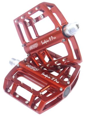 Pedali Piatti NC-17 Sudpin II PRO Per Bici, MTB E BMX - In Alluminio CNC, Con Cuscinetti A Sfera E Perni Di Ricambio
