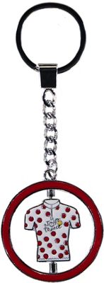 Tour de France Metal Keyring Polka Dot Jersey 2018