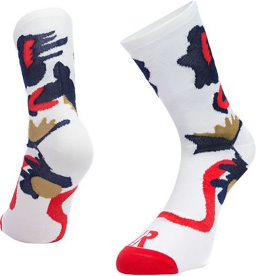 Ratio Floral 16cm Sock (White)