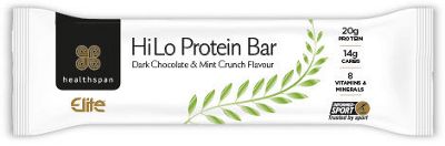 Healthspan Elite HiLo Bar Dark Choc Mint Crunch (24 Bars)
