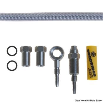 Goodridge Hose Kit 110 M8X0.75 (Fine) Male - Banjo