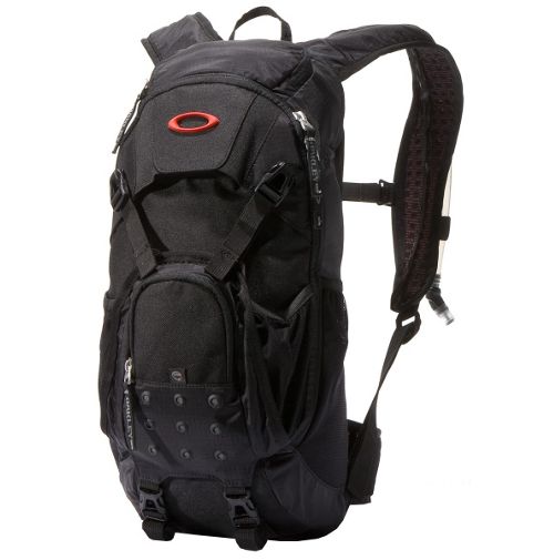 black backpack with chain