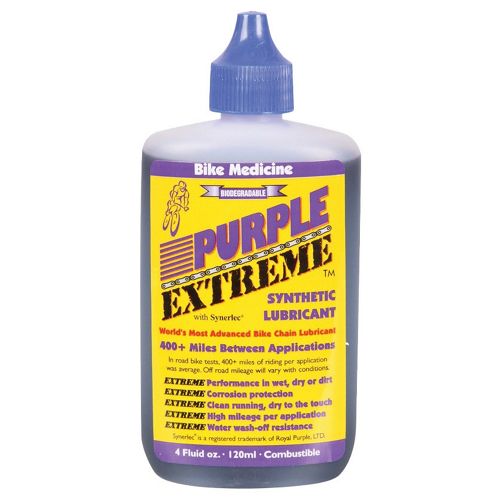 Purple Extreme Synthetic Lube Chain Reaction Cycles