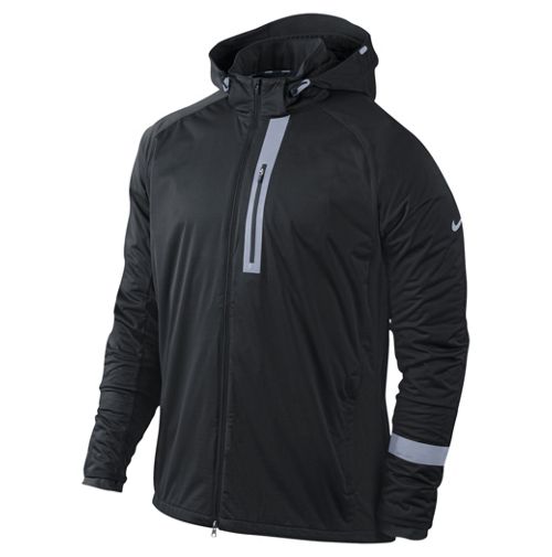 nike running element track jacket in black