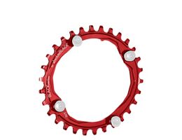 BLACK by Absoluteblack Narrow Wide Oval MTB Single Chainring