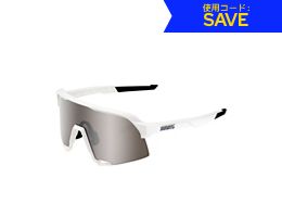 100 S3 Matte White Mirror Lens Sunglasses 2022
