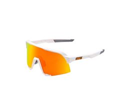 100 S3 Soft Tact White Red Mirror Sunglasses 2022
