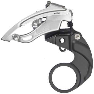 Dérailleur VTT avant Shimano LX M570 de type E - Argent - Noir