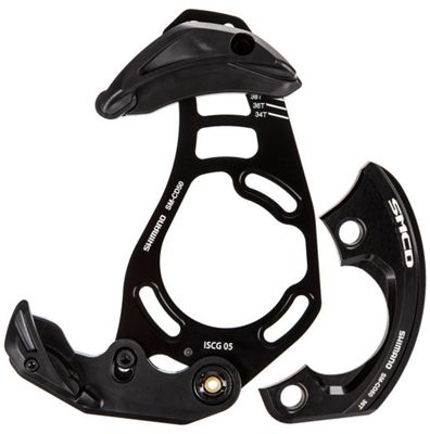 Shimano Saint CD50 MTB Chain Guard and Guide Set - Black - ISCG05}, Black