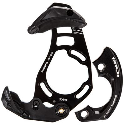 Shimano Saint CD50 MTB Chain Guard and Guide Set - Black - ISCG OLD, Black