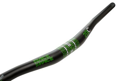 Cintre VTT relevé Race Face SIXC Carbon - Vert - Logo blanc - 31.8mm, Vert - Logo blanc
