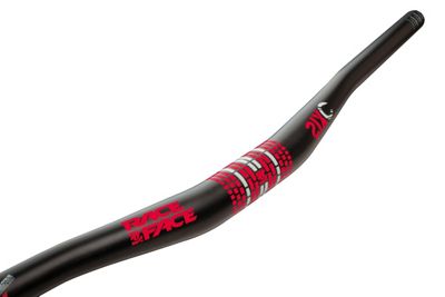 Race Face SIXC Carbon Riser Handlebar - Red - White Logo - 31.8mm, Red - White Logo