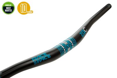Cintre VTT relevé Race Face SIXC Carbon - Logo Turquoise - 31.8mm, Logo Turquoise