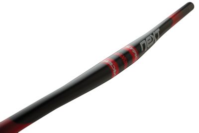 Race Face Next Flat Wide Carbon Handlebars - Black - Red - 31.8mm, Black - Red