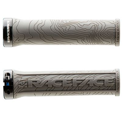 Race Face Half Nelson Lock On Grips - Grey - 134mm}, Grey