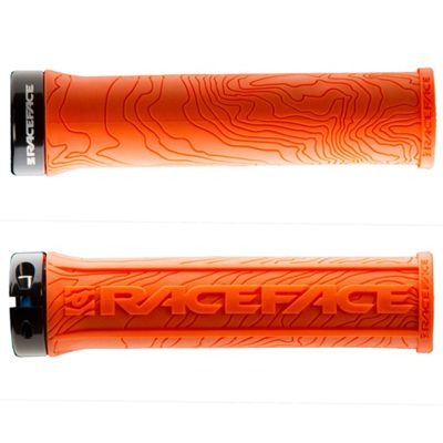 Race Face Half Nelson Lock On Grips - Orange - 134mm}, Orange