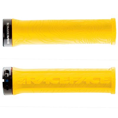 Race Face Half Nelson Lock On Grips - Yellow - 134mm}, Yellow