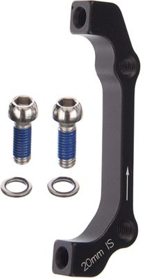 Avid IS to Post Disc Brake Adaptor and Bolts - Black - 0mm IS - Front 160/Rear 140 - SS Bolts}, Black