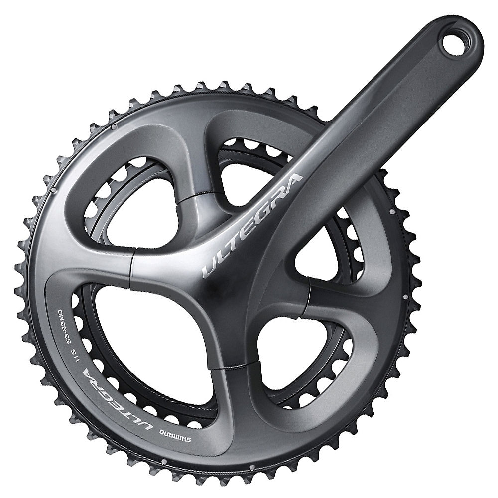 Pédalier Route double Shimano Ultegra 6800 11 vitesses - Gris - 110mm, Gris