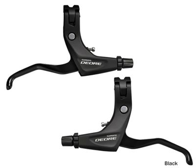 Shimano Deore T610 Trekking V-Brake Levers (Pair - Black - Pair}, Black