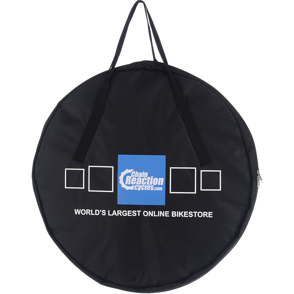 Image of Chain Reaction Cycles Logo Bike Wheel Bag - Black, Black