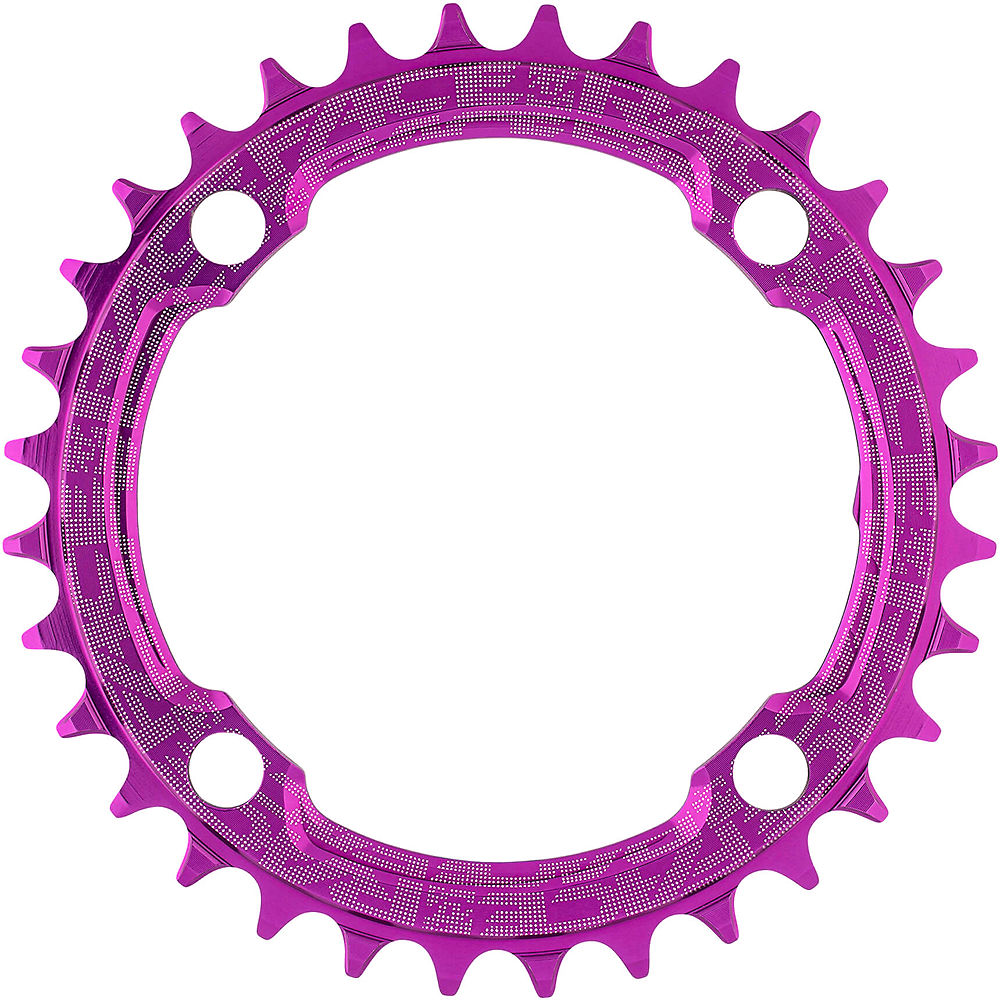 Race Face Narrow Wide MTB Single Chainring - Purple - 4-Bolt, Purple