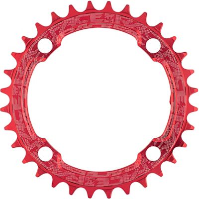 Race Face Narrow Wide MTB Single Chainring - Red - 4-Bolt, Red