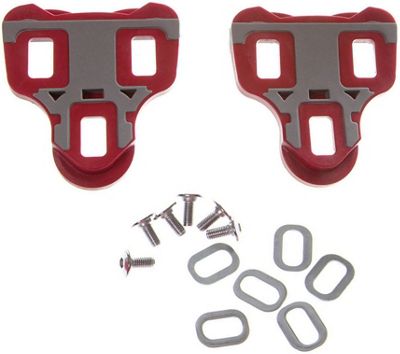 Wellgo R096 Road Cleats (Look Keo Compatible) - Red - 6 degree float}, Red
