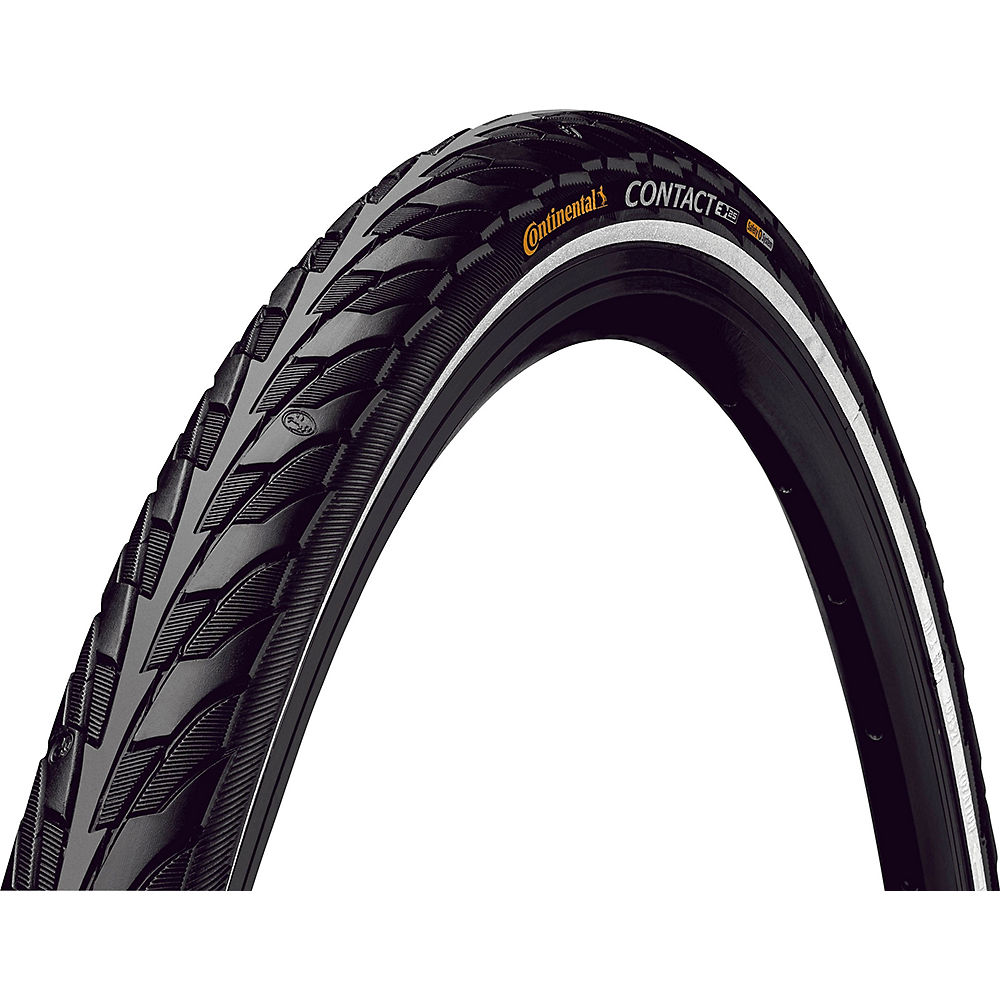Continental Contact Road Tyre - Black-Reflective - 700c}, Black-Reflective