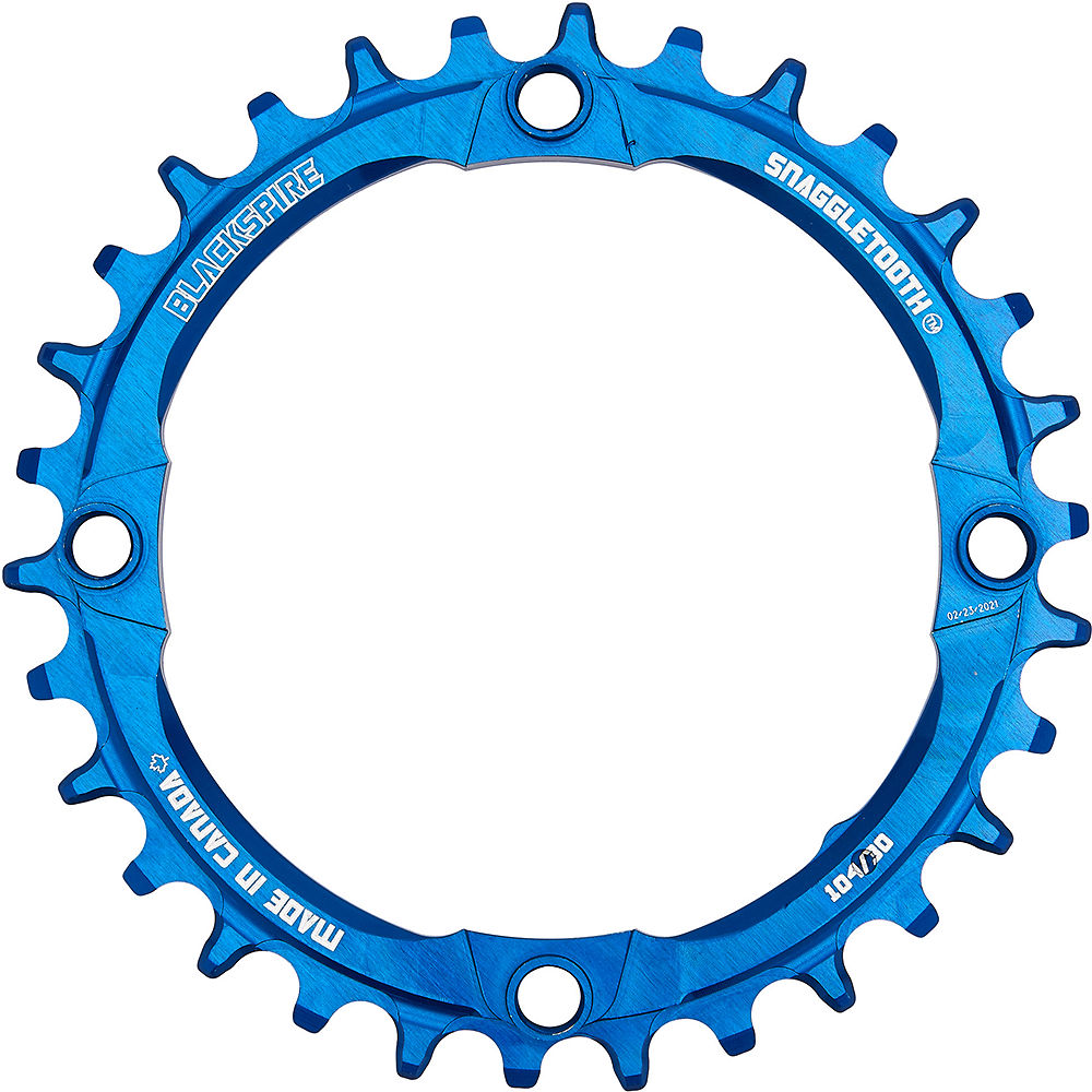 Blackspire Snaggletooth Narrow Wide Chainring - Blue - 4-Bolt, Blue