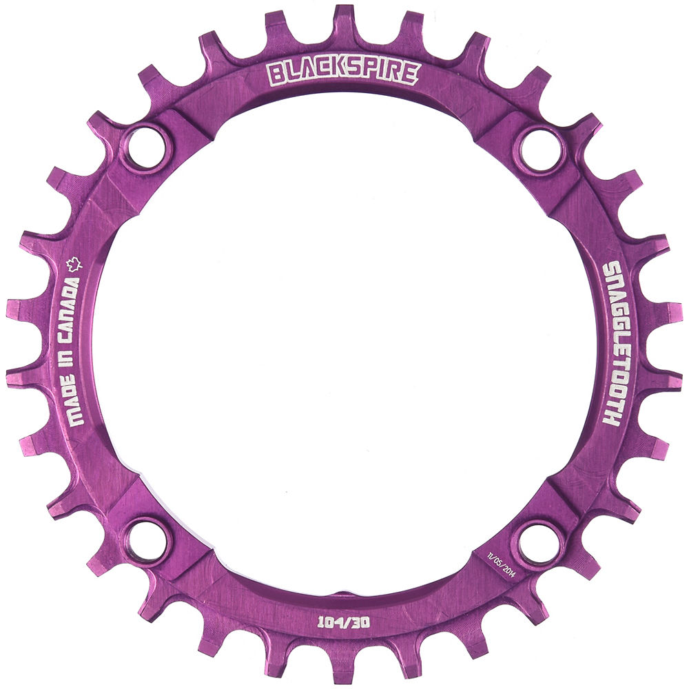 Blackspire Snaggletooth Narrow Wide Chainring - Purple - 4-Bolt, Purple