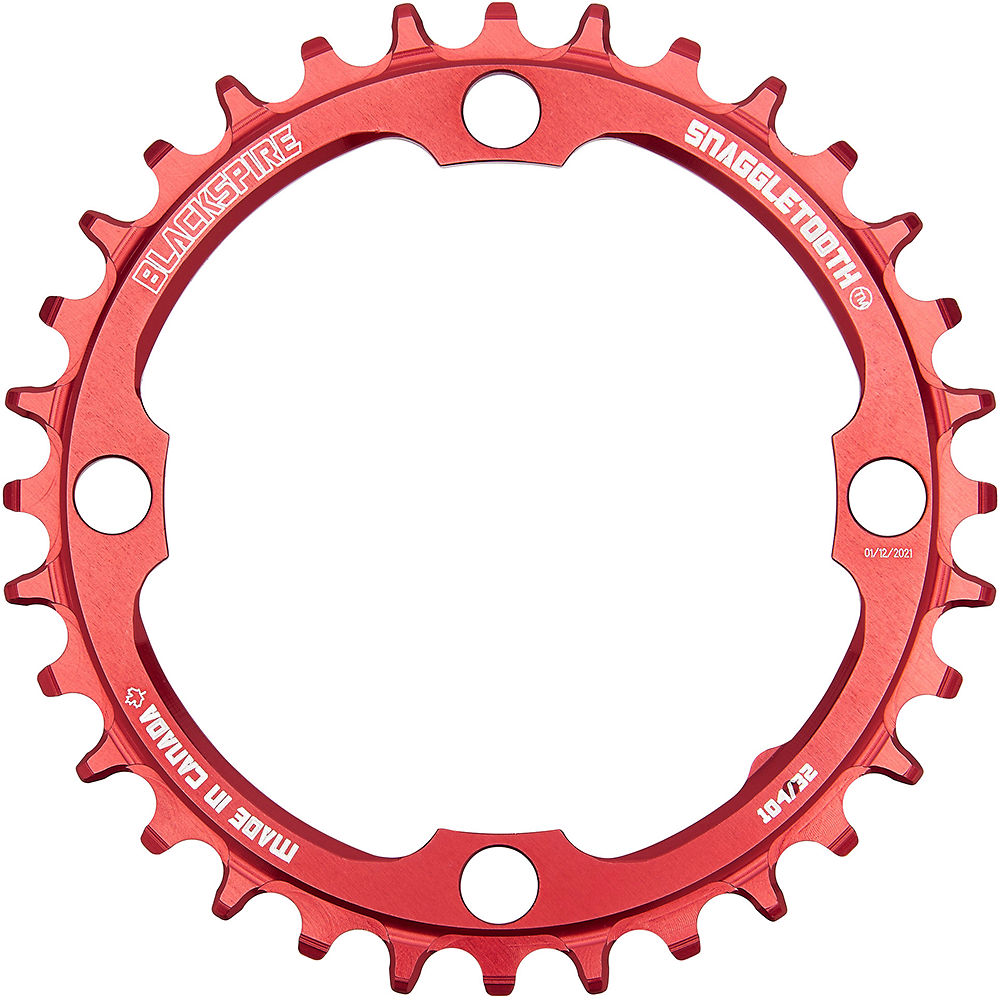 Plateau VTT Blackspire Snaggletooth Narrow Wide - Rouge - 4-Bolt, Rouge
