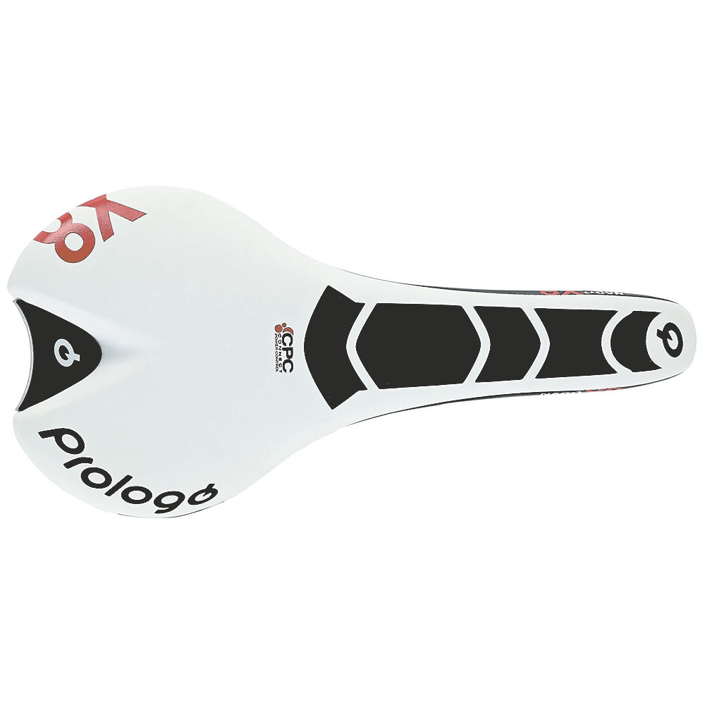 Selle PROLOGO Nago Evo X8 CPC Nack - Blanc - Noir - 135mm Wide, Blanc - Noir