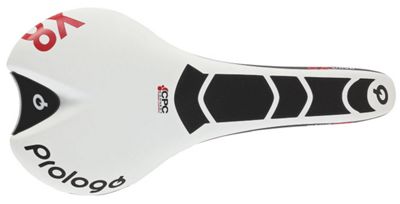 PROLOGO Nago Evo X8 CPC Mountain Bike Saddle - White - Black - 135mm Wide, White - Black