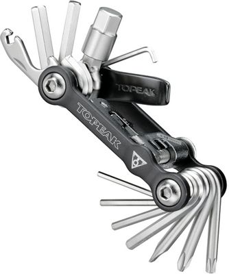 Topeak 18+ Mini Multi-Tool - Black - Silver - 19 Function}, Black - Silver