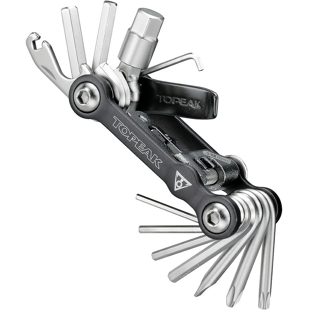 Multi-Outils Topeak 18+ - Noir - Argent - 19 Function, Noir - Argent