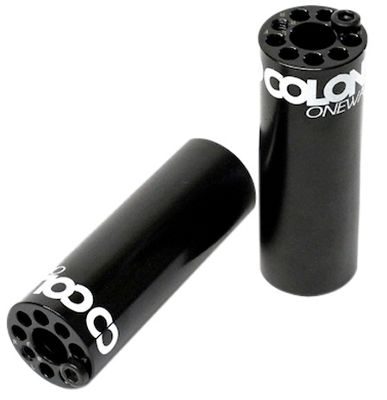 Pegs en chrome Colony Oneway - Noir - 10/14mm