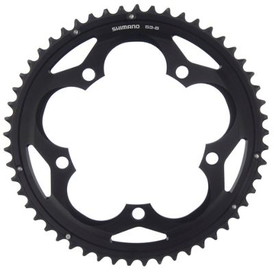 Double Plateau Shimano 105 FC5700 10 vitesses - Noir - 130mm, Noir