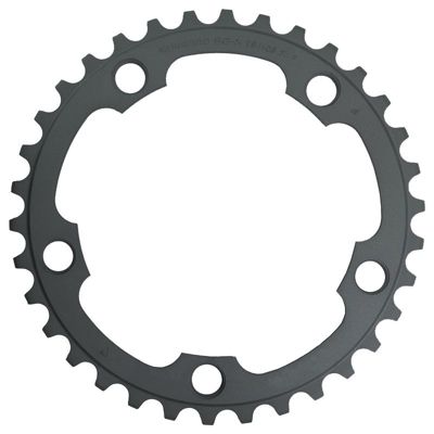 Shimano 105 FC5750 10 Speed Compact Chainrings - Black - 50t}, Black