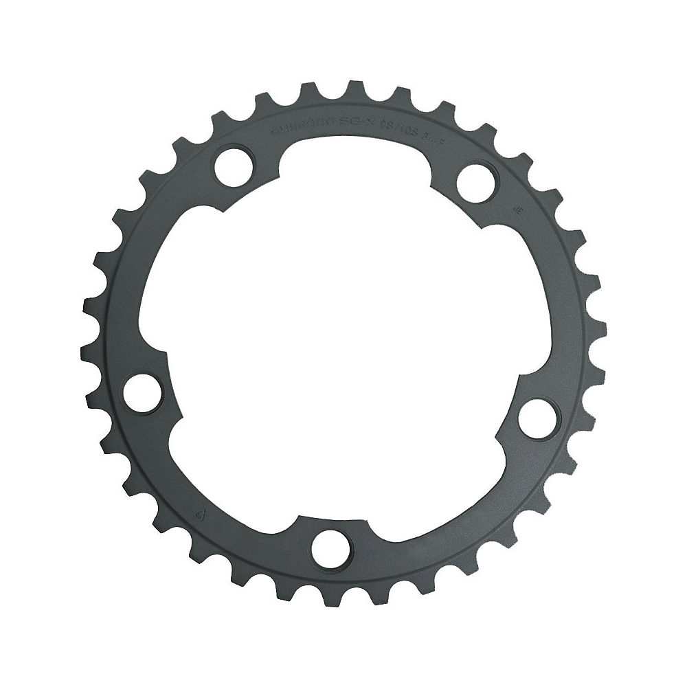 Shimano 105 FC5750 10 Speed Compact Chainrings - Black - 50t}, Black