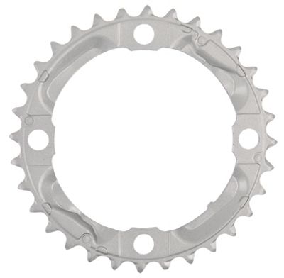 Shimano Alivio M430 9 Speed Triple Chain Ring - Silver - Standard Type, Silver