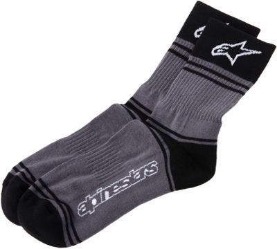 Alpinestars Summer Socks 2017 - Grey - Black - S/M}, Grey - Black