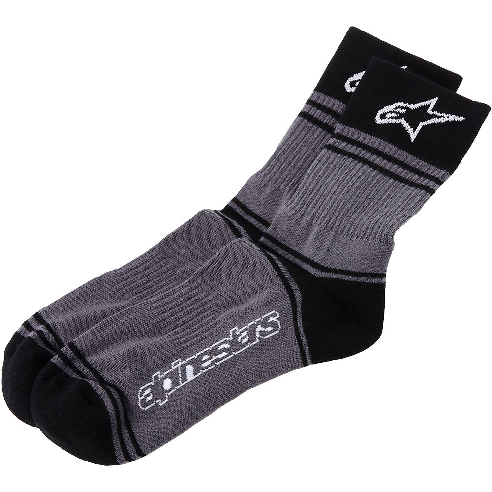 Alpinestars Summer Socks 2017 - Grey - Black - S/M}, Grey - Black