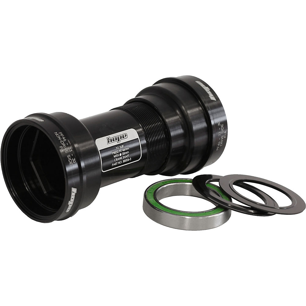 Boîtier de pédalier Hope PF46 Press Fit - Noir - 73mm - PF46 - 24mm Spindle, Noir
