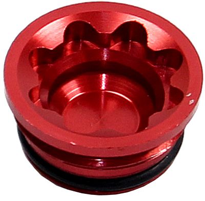 Hope Tech 3 V4 Bore Cap - Red - Small, Red